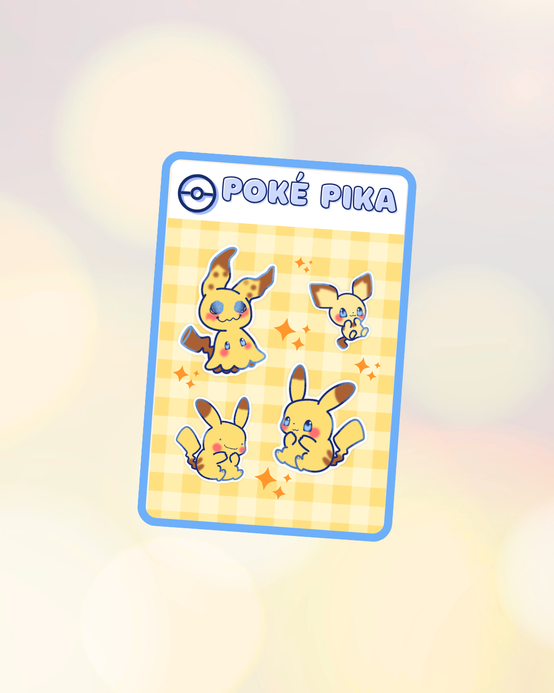 Poké Pika Sticker Sheet