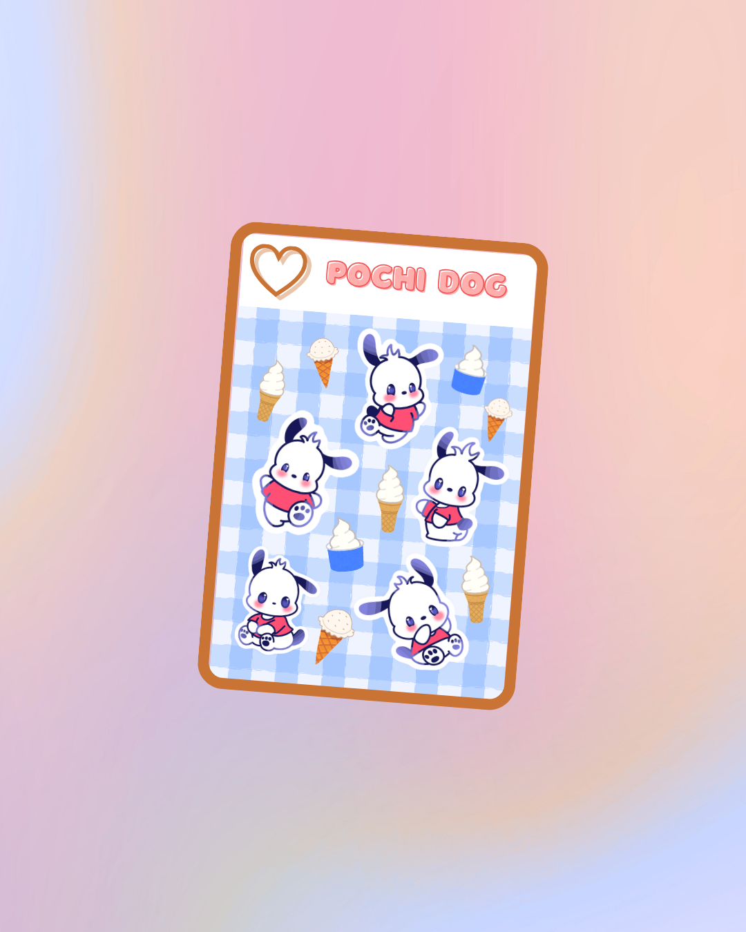 Pochi Dog Sticker Sheet