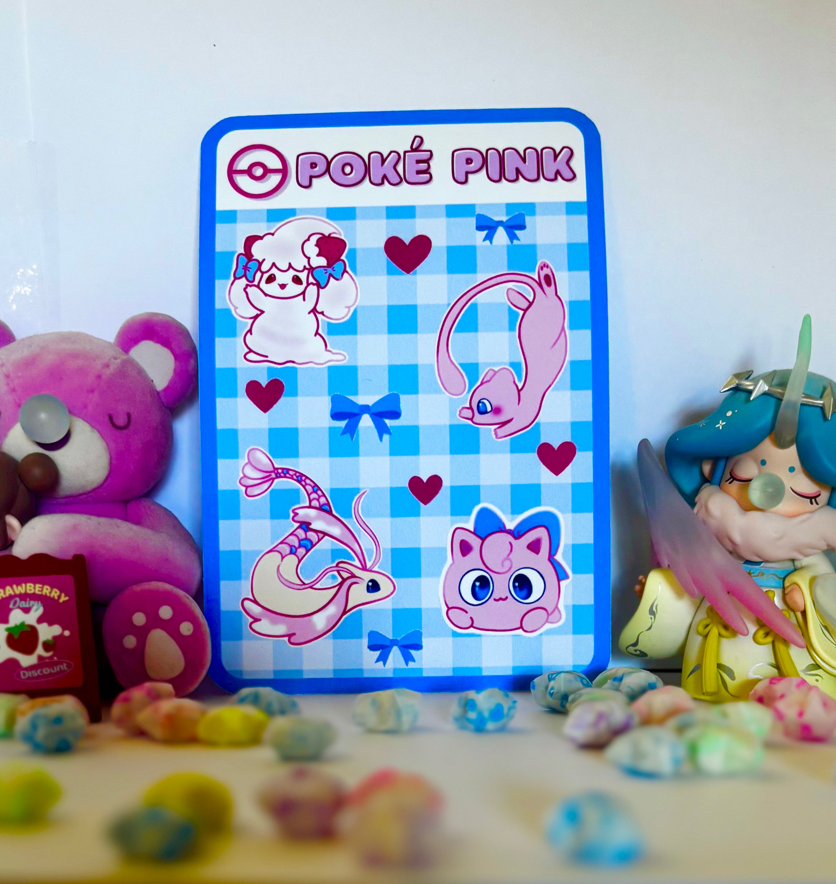 Poké Pink Sticker Sheet